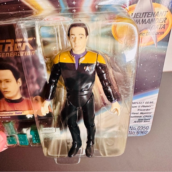 Star Trek The Next Generation LIEUTENANT CMDR DATA 1994 Playmates NEW - SEALED! - Picture 6 of 8